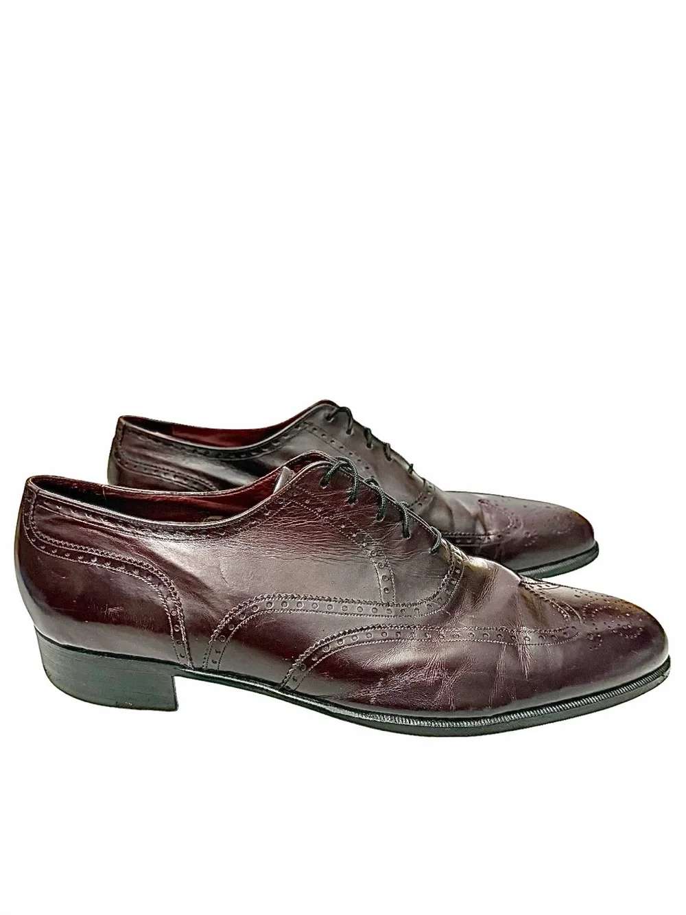 Florsheim Royal Imperial Oxblood Wingtip Dress Shoes Men’s 11D